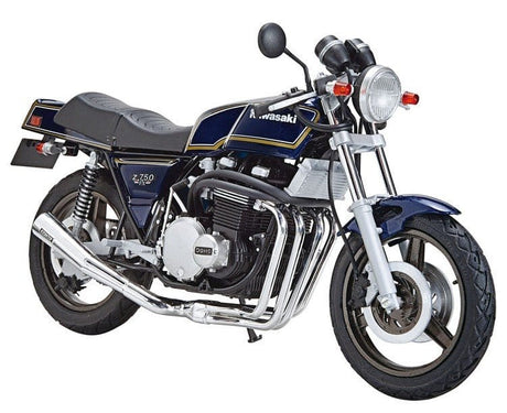 Aoshima 1/12 Kawasaki KZ750D Z750FX 1979 Custom Plastic Model Kit - Hobbytech Toys