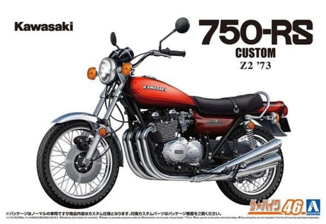 Aoshima 1/12 Kawasaki Z2 750RS 1973 Custom Plastic Model Kit - Hobbytech Toys