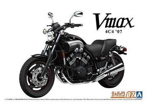 Aoshima 1/12 Yamaha 4C4 Vmax 2007 Plastic Model Kit - Hobbytech Toys