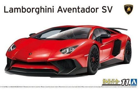 Aoshima 1/24 15 Lamborghini Aventador SV Plastic Model Kit - Hobbytech Toys