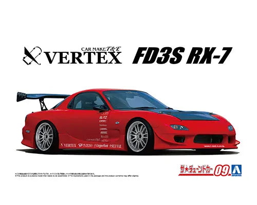 Aoshima 1/24 1999 Mazda Vertex Fd3S Rx-7 Plastic Model Kit