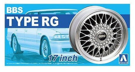 Aoshima 1/24 BBS RG 17inch Wheel Set Plastic Model Kit - Hobbytech Toys