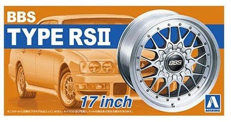 Aoshima 1/24 BBS RSII 17inch Wheel Set - Plastic Model Kit - Hobbytech Toys