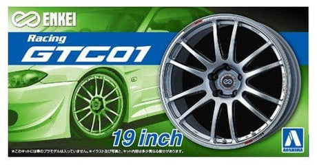 Aoshima 1/24 ENKEI GTC 01 19inch Wheel Set - Plastic Model Kit - Hobbytech Toys