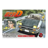 Aoshima 1/24 Fujiwara Takumi Toyota AE86 Trueno Project - D Version Plastic Model Kit - Hobbytech Toys