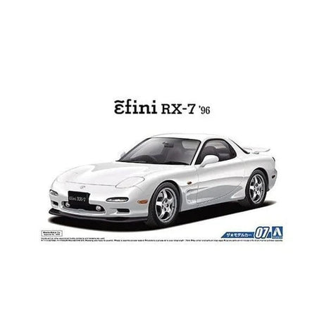 Aoshima 1/24 Mazda FD3S Rx - 7 1996 Plastic Model Kit - Hobbytech Toys
