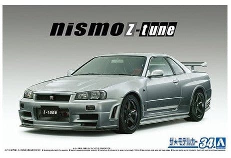 Aoshima 1/24 Nismo BNR34 Skyline GT - R Z - Tune 2004 Plastic Model Kit - Hobbytech Toys