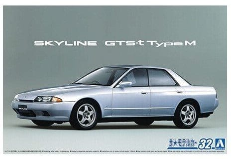 Aoshima 1/24 Nissan HCR32 Skyline GTS - T Type M 1989 Plastic Model Kit - Hobbytech Toys