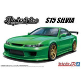 Aoshima 1/24 Rodextyle Nissan S15 Silvia 99 Plastic Model Kit - Hobbytech Toys