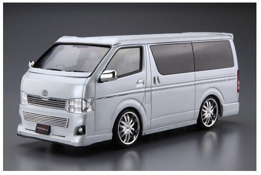 Aoshima 1/24 Silkblaze TRH200V Hi - Ace Ver III 2010 (Toyota) Plastic Model Kit - Hobbytech Toys