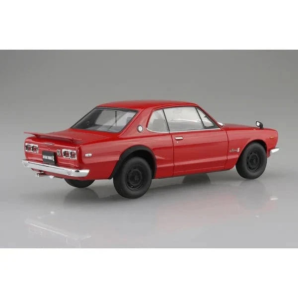 Aoshima 1/24 Snap KPGC10 Skyline HT 2000 GT - R 1970 Red - Hobbytech Toys