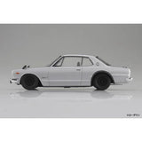 Aoshima 1/24 Snap KPGC10 Skyline HT 2000 GT - R 1970 Silver Plastic Model Kit - Hobbytech Toys