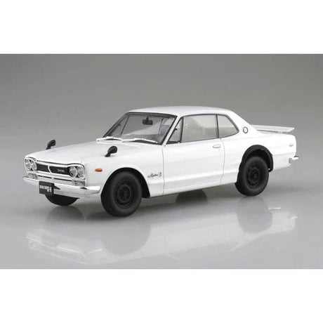 Aoshima 1/24 Snap KPGC10 Skyline HT 2000 GT - R 1971 White - Hobbytech Toys