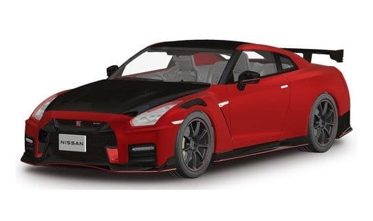 Aoshima 1/24 Snap R35 Nissan GT - R Nismo Special Edition 2022 Vibrant Red Plastic Model Kit - Hobbytech Toys
