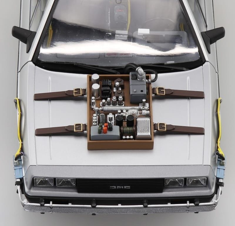 Aoshima 1/24 Time Machine From Back To The Future Part III Plastic Model Kit [A006438]