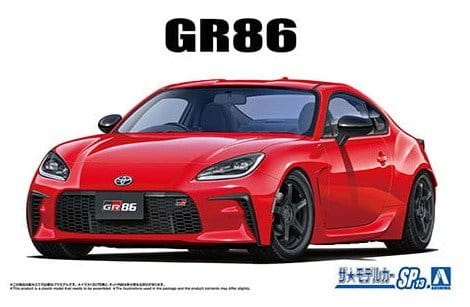 Aoshima 1/24 Toyota ZN8 GR86 2021 with Custom Wheels Plastic Model Kit - Hobbytech Toys