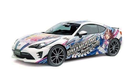 Aoshima 1/24 Uma Musume Pretty Derby ZN6 Toyota 86 2016 Plastic Model Kit - Hobbytech Toys