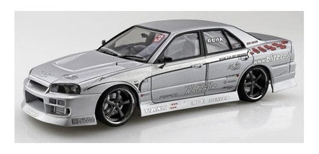 Aoshima 1/24 URAS 2002 D1 Spec REPLICA ER34 SKYLINE 2001 (NISSAN) Plastic Model Kit - Hobbytech Toys