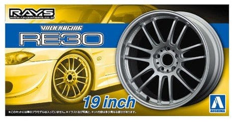 Aoshima 1/24 VOLK RACING RE30 19inch Wheel Set - Plastic Model Kit - Hobbytech Toys