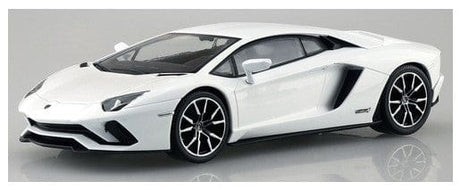 Aoshima 1/32 Snap Lamborghini Aventador S (Pearl White) Plastic Model Kit - Hobbytech Toys