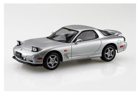 Aoshima 1/32 SNAP Mazda FD3S RX - 7 (Silver - Stone Metallic) Plastic Model Kit - Hobbytech Toys