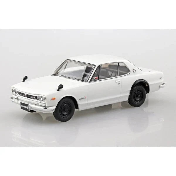 Aoshima 1/32 Snap Nissan Skyline 2000 GT - R (White) Plastic Model Kit [A005883] - Hobbytech Toys