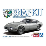 Aoshima 1/32 Snap Toyota 2000GT (Sander Silver Metalic) Plastic Model Kit
