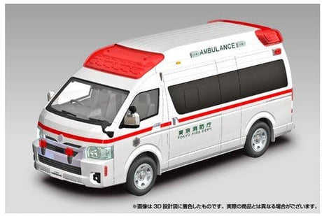 Aoshima 1/32 SNAP Toyota Hi - Medic Ambulance Plastic Model Kit - Hobbytech Toys