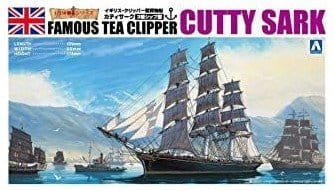 Aoshima 1/350 CUTTY SARK Plastic Model Kit - Hobbytech Toys