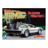 Aoshima 1/43 Pullback Back To The Future From Part I Timemachine Plastic Model Kit [005475]