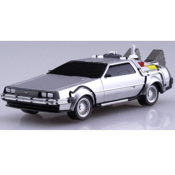 Aoshima 1/43 Pullback Back To The Future From Part II Timemachine Plastic Model Kit [005476]