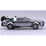 Aoshima 1/43 Pullback Back To The Future From Part II Timemachine Plastic Model Kit [005476]