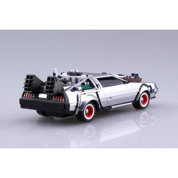 Aoshima 1/43 Pullback Back To The Future From Part III Timemachine Plastic Model Kit [005477]