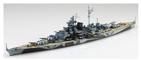Aoshima 1/700 German Battleship Tirpitz Plastic Model Kit - Hobbytech Toys