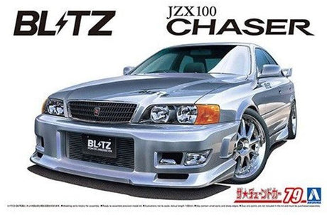 Aoshima 1/24 BLITZ JZX100 CHASER TOURER V 1996 (TOYOTA) Plastic Model Kit - Hobbytech Toys