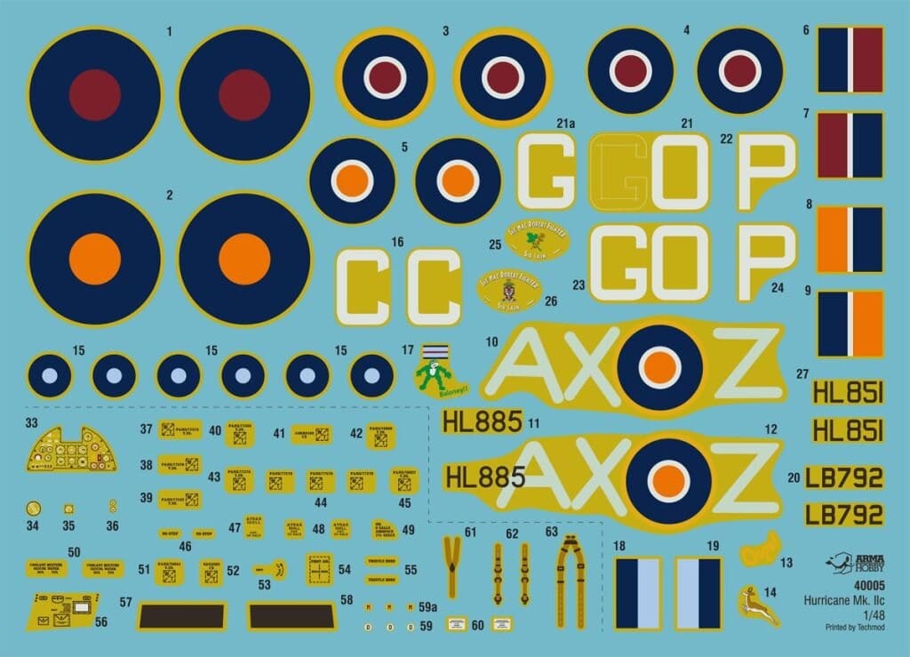 Arma Hobby 40004 1/48 Hawker Hurricane Mk.IIc Trop Plastic Model Kit - Hobbytech Toys