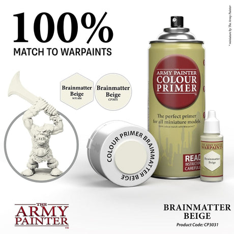 Army Painter Colour Primer Brainmatter Beige 400ml Spray Paint [CP3031]