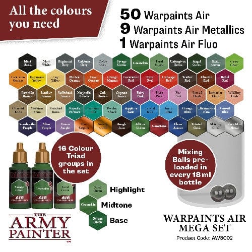 Army Painter Warpaints Air Mega Paint Set [AW8002]