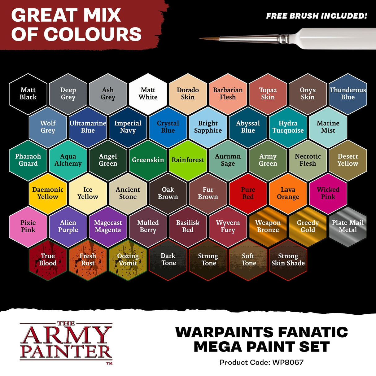Army Painter Warpaints Fanatic Mega Paint Set [WP8067]