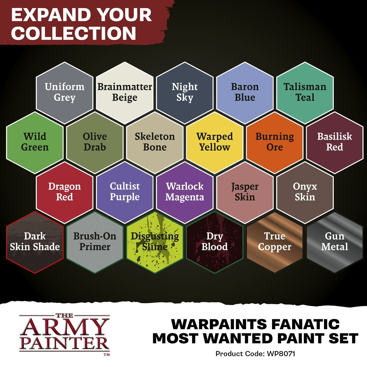 Army Painter Warpaints Fanatic: Most Wanted Paint Set [WP8071]