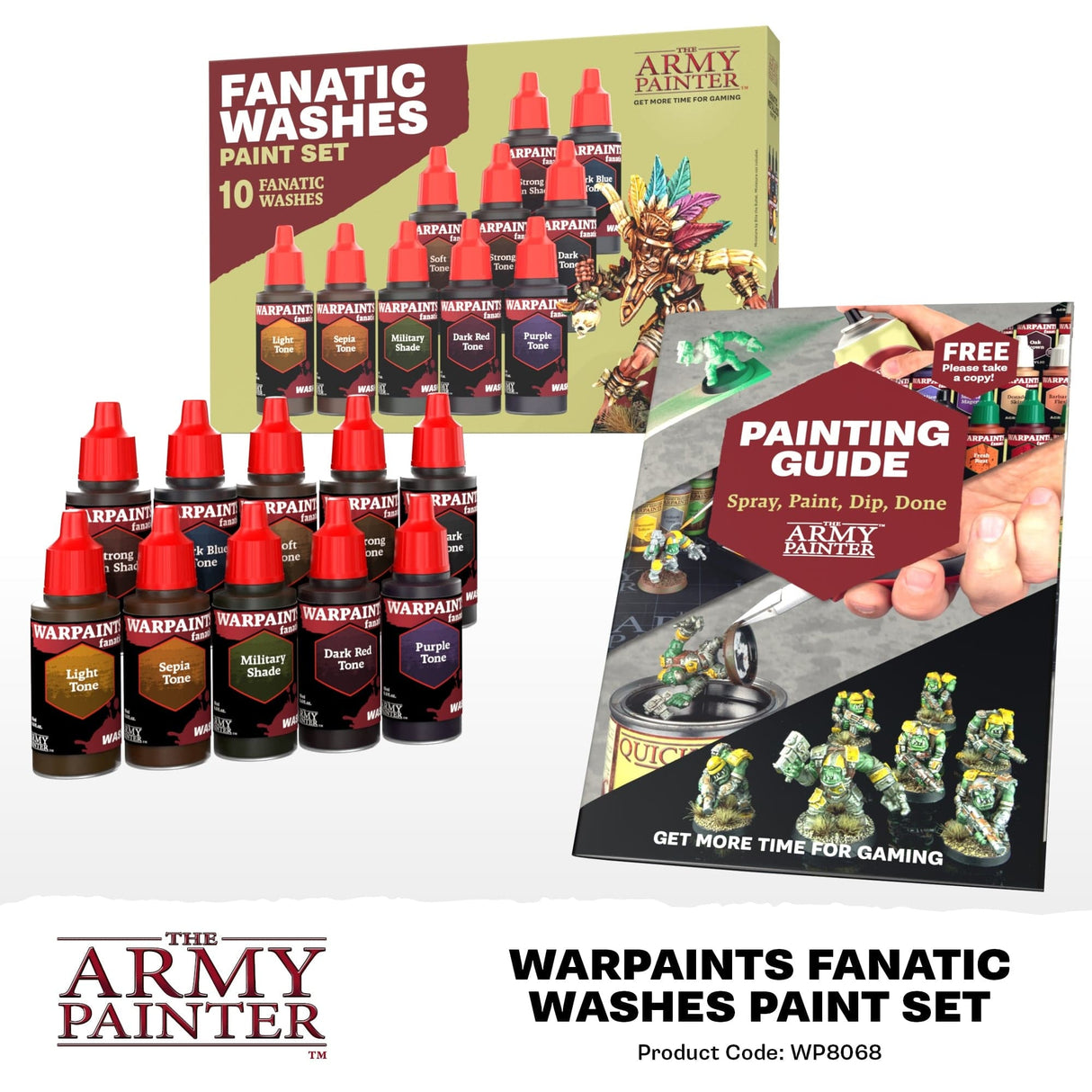 Army Painter Warpaints Fanatic Washes Paint Set [WP8068]