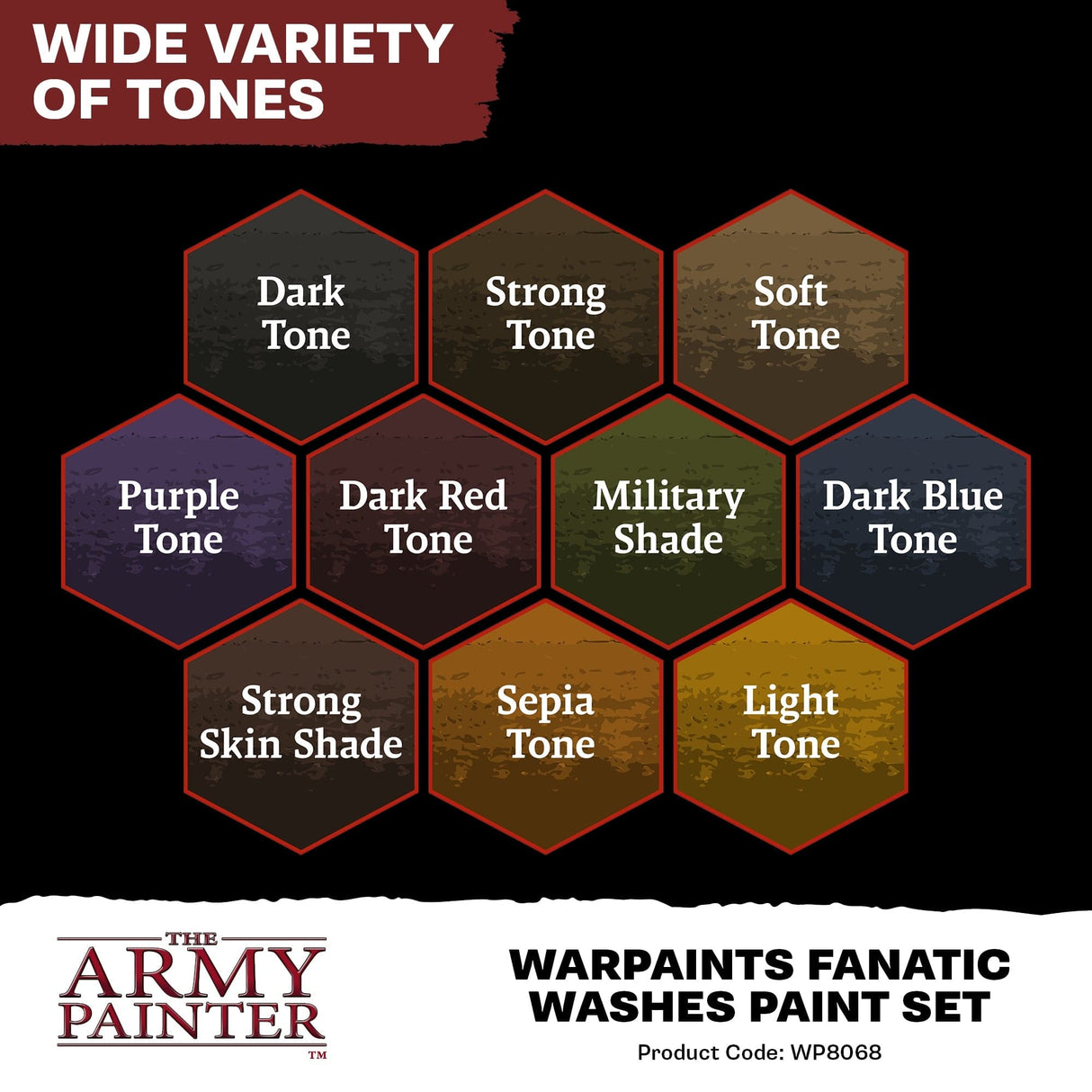 Army Painter Warpaints Fanatic Washes Paint Set [WP8068]