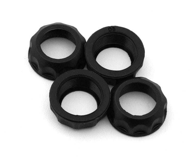ARRMA ARA330828 black shock caps (4pcs)