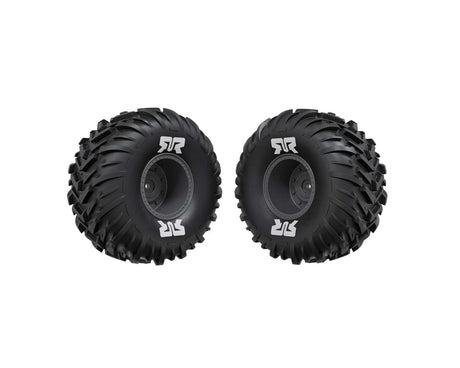 ARRMA dBoots Chevron MT Tyre Set Glued Gun Metal ARA-3419