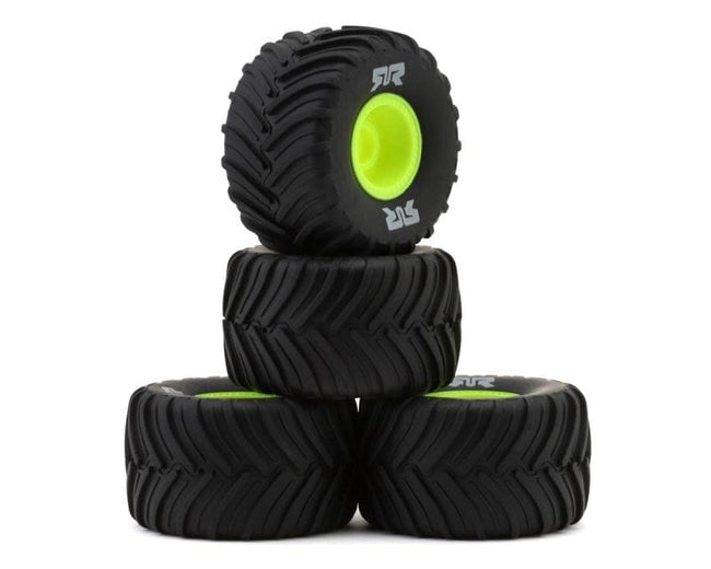 Arrma Dboots Chevron MT Tyre Set Glued Yellow Grom [ARA-2584]