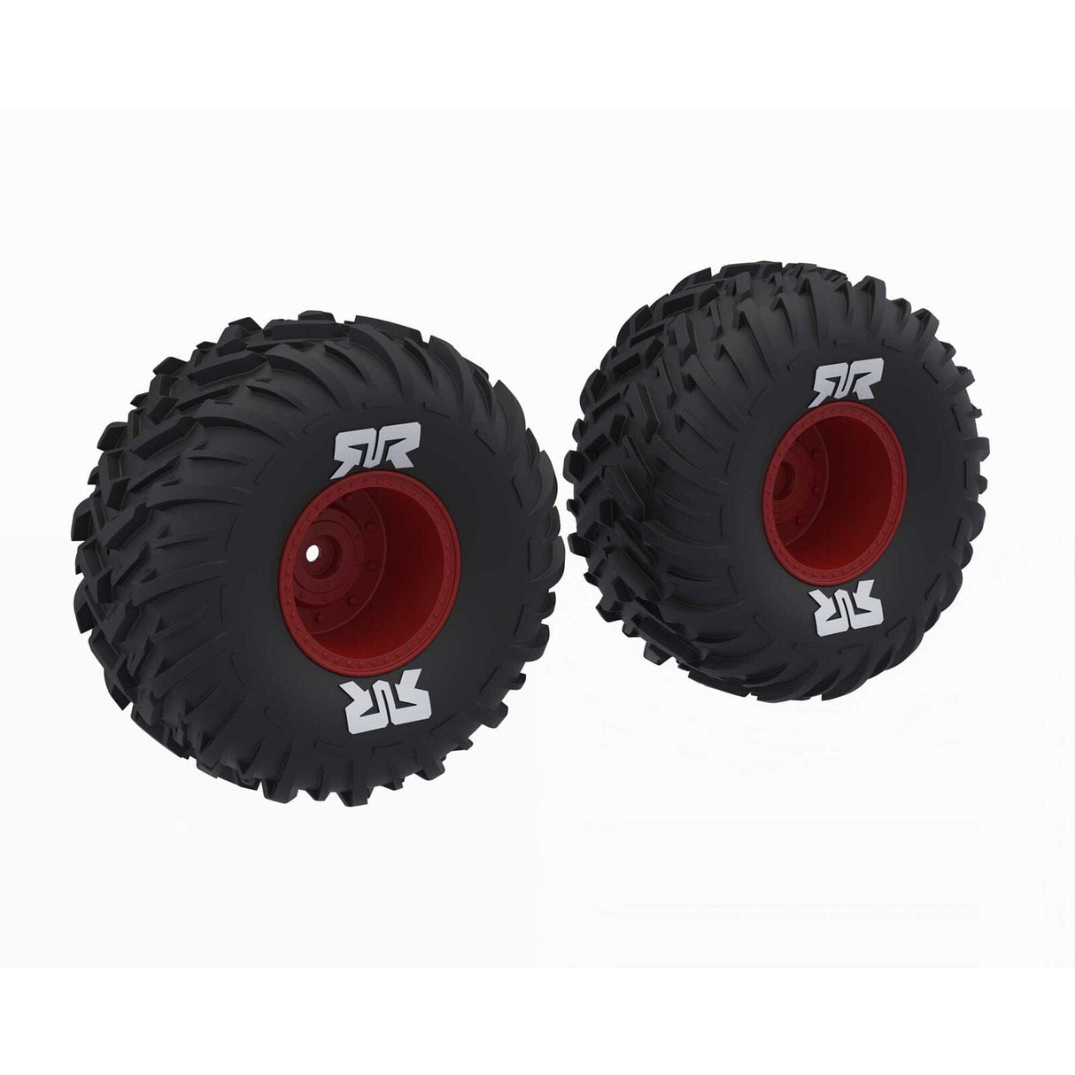 ARRMA dBoots Cut Chevron MT Tyre Set Glued Red Quake 223S ARA-2574