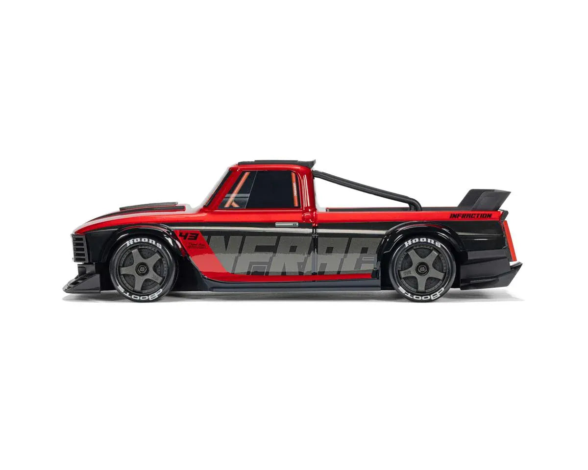 Arrma Infraction Grom 3S BLX 4X4 1/12 All-Road Truck RTR - Red