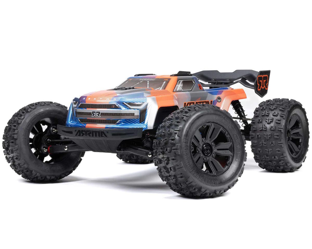Arrma Kraton 6S BLX 4X4 1/8 Speed Monster Truck, RTR, Orange/Blue [ARA8608V6T1]