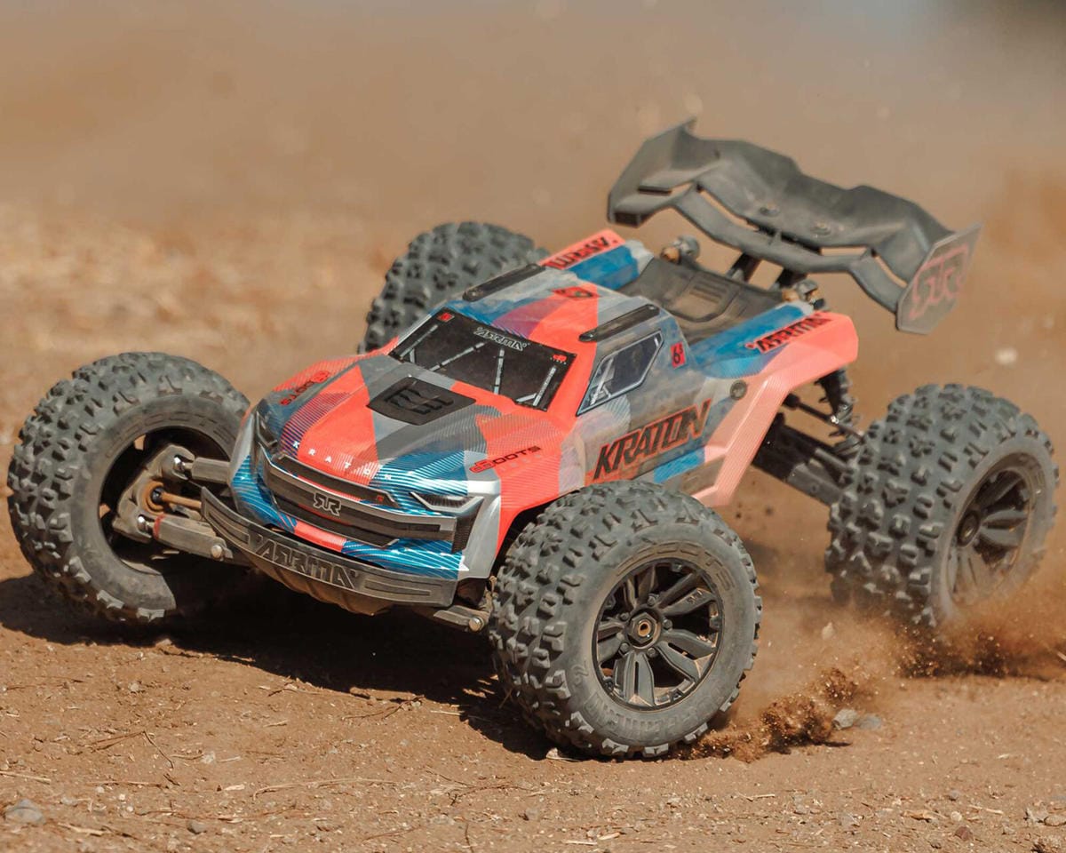 Arrma Kraton 6S BLX 4X4 1/8 Speed Monster Truck, RTR, Orange/Blue [ARA8608V6T1]