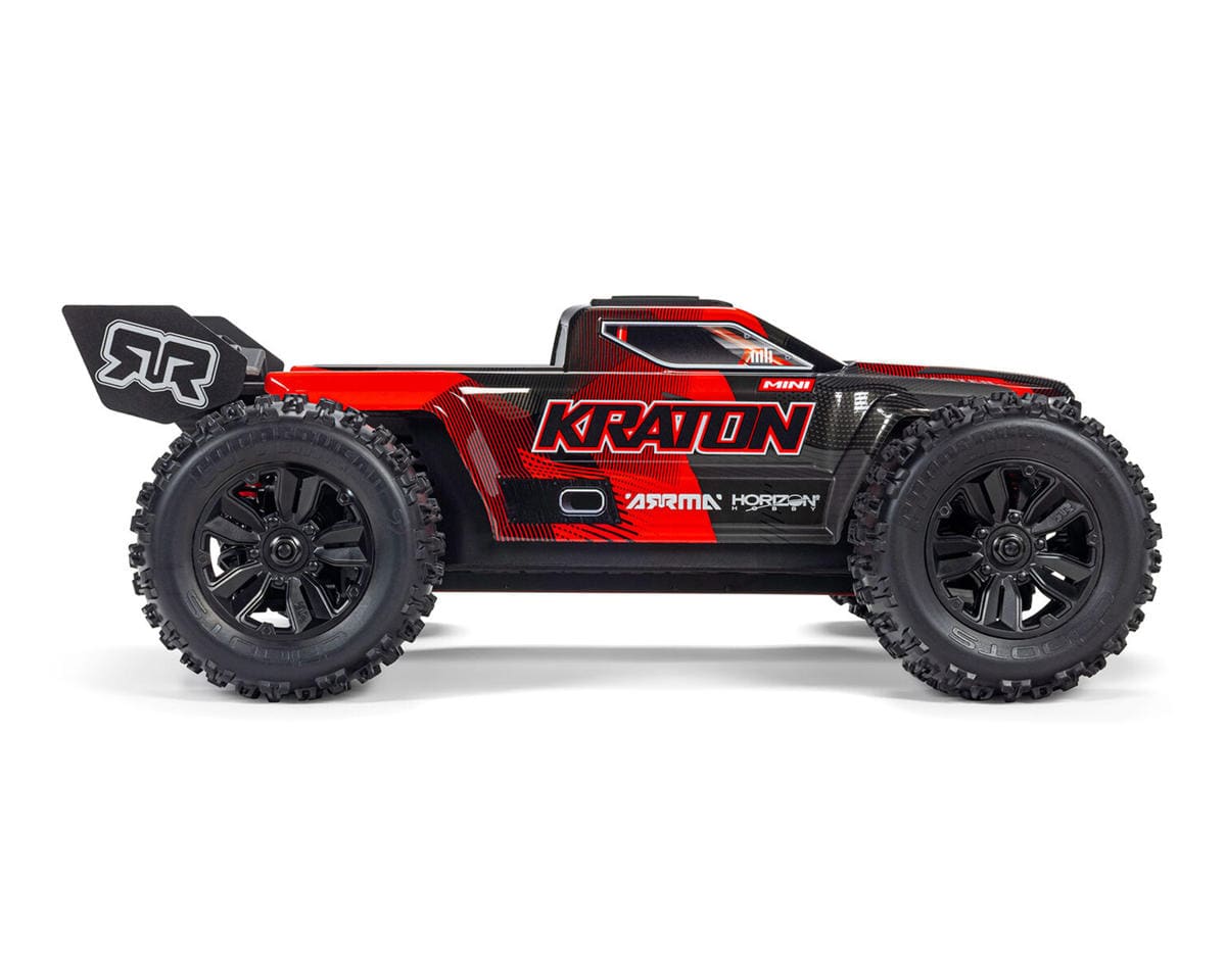 Arrma Mini Kraton 3S BLX 4X4 1/16 Speed Monster Truck, RTR Basic, Red/Black [ARA2508T1]
